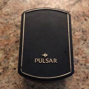 Men’s black and gold watch